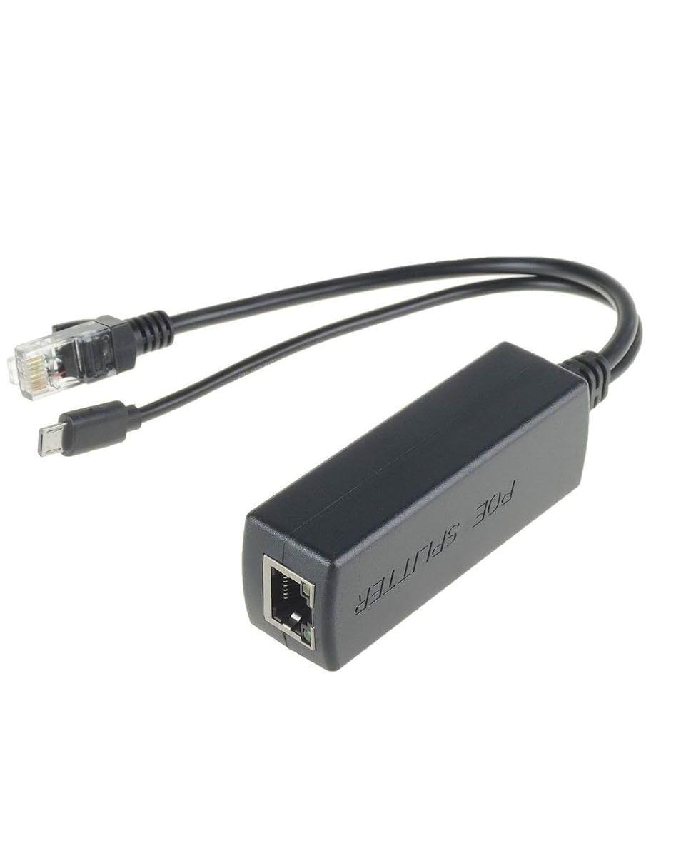 Adaptador Ethernet PoE a MicroUSB 12W - 5V 2.4A-1