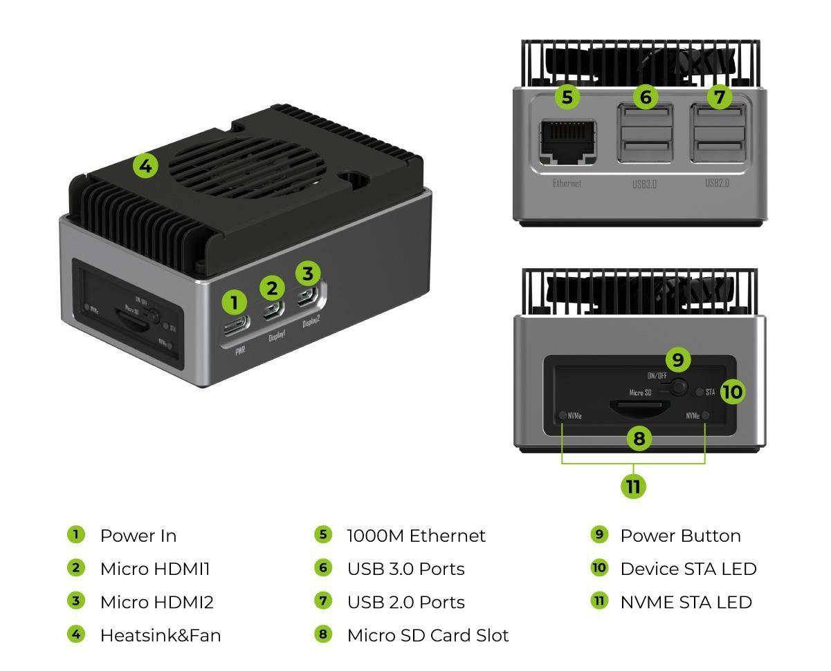 reComputer AI R2140-12 Raspberry Pi 16GB + Hailo-8 26TOPS-4