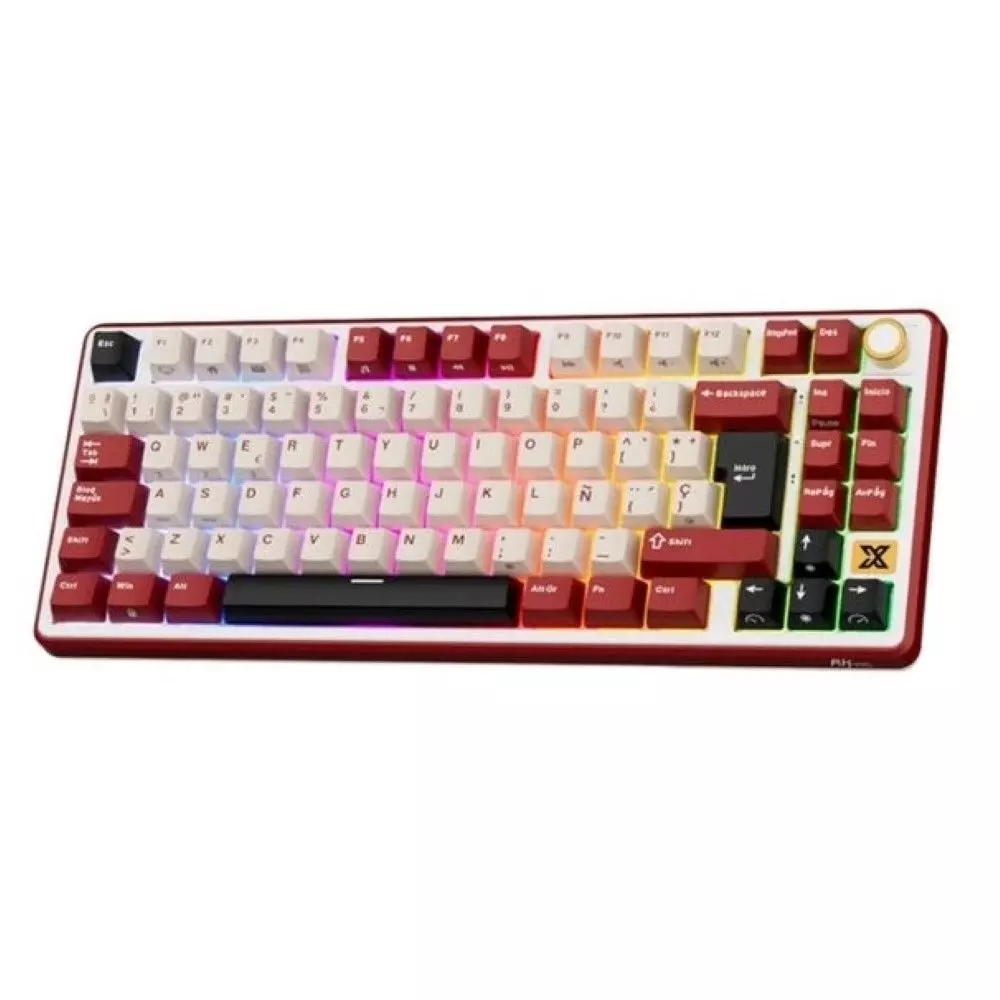 Teclado Mecánico RK X87 Bordeaux Red 87% Español RK-2