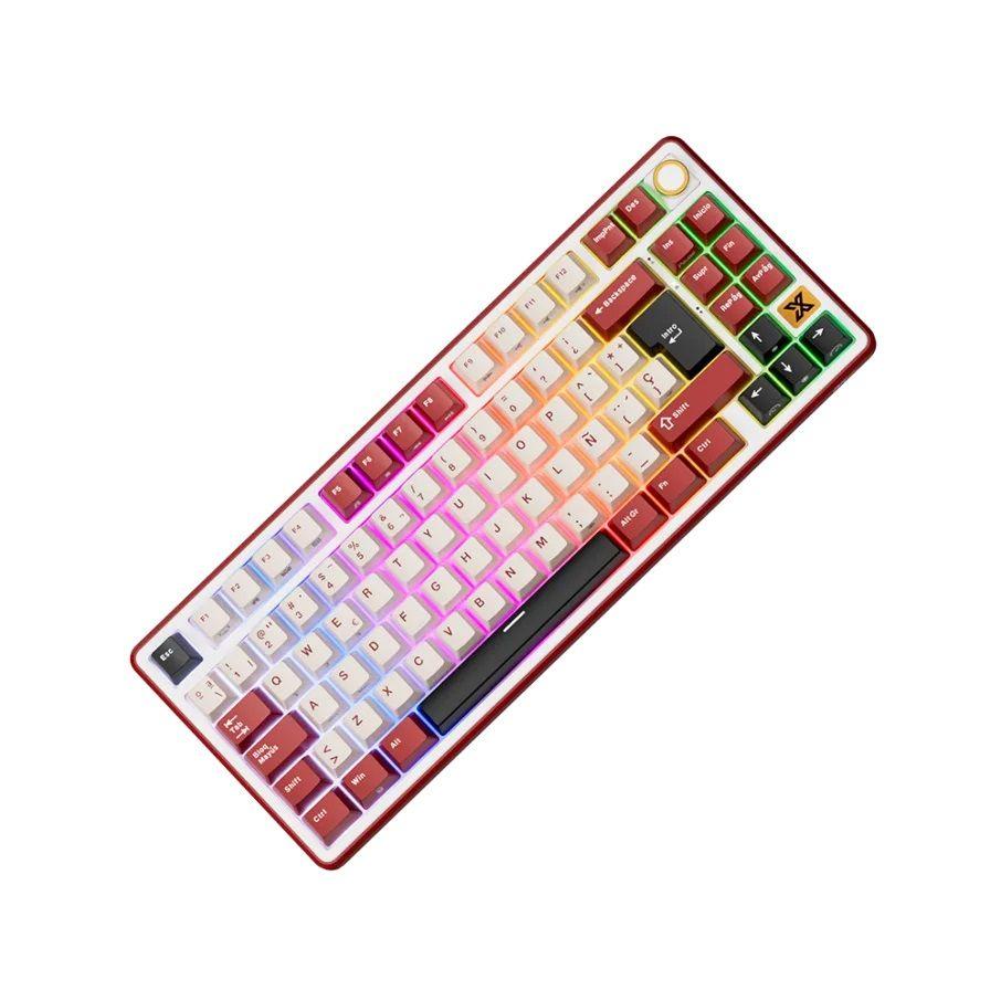Teclado Mecánico RK X87 Bordeaux Red 87% Español RK-3