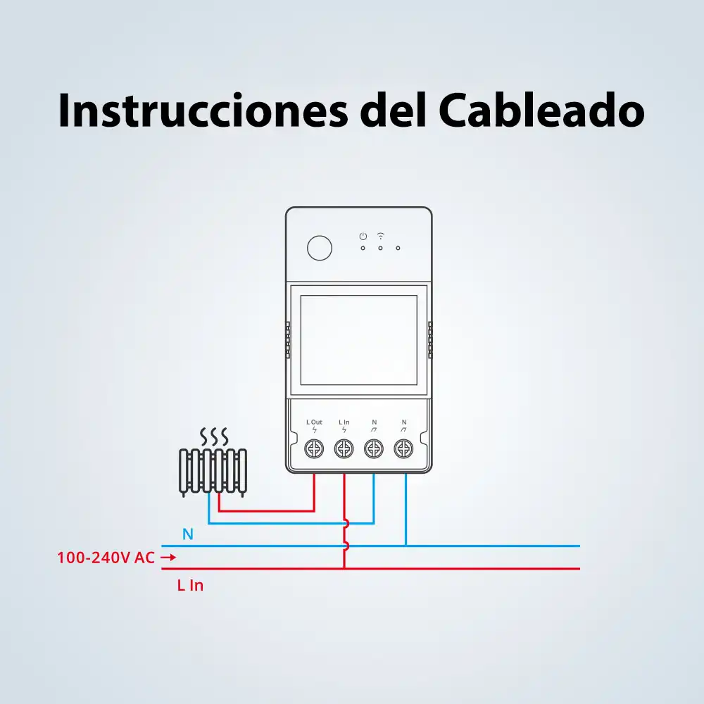 Interruptor WiFi de Medicion de Energía Sonoff POW Elite 20A-3