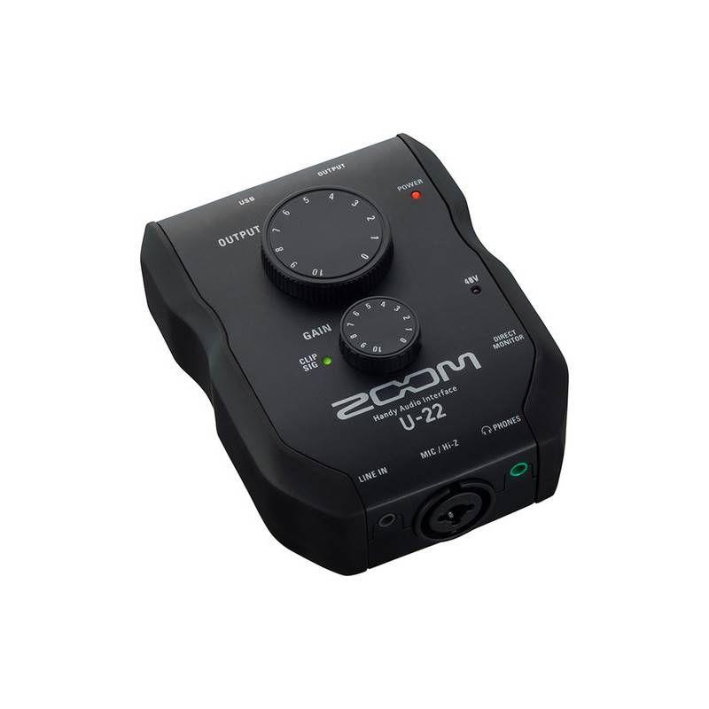 Interfaz de audio portátil USB Zoom U-22-0