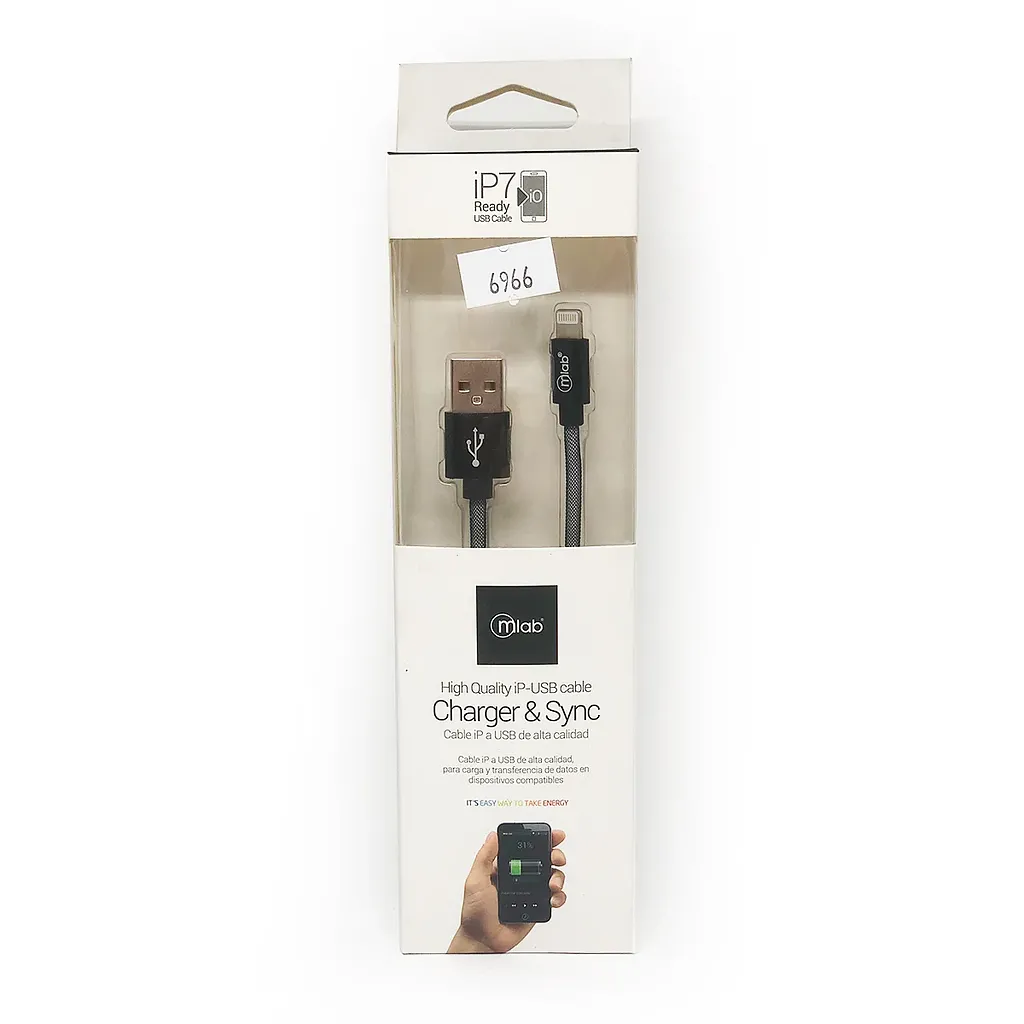 Cable Lightning IP7 Blindado 1m-0