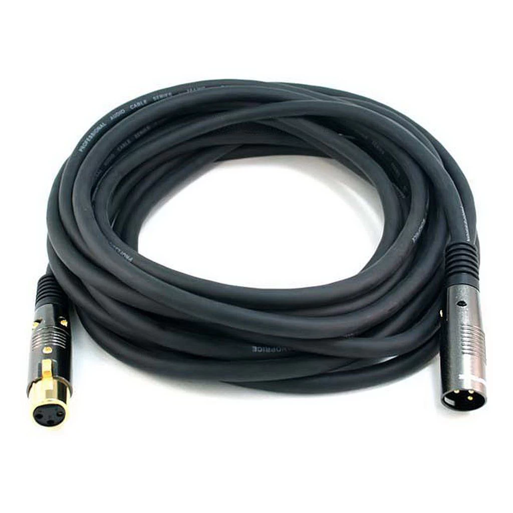 Cable XLR macho a XLR hembra 25ft 7.62m-0