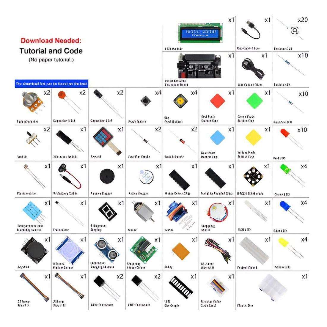 Kit de componentes para BBC Micro:bit mas Tutorial-2