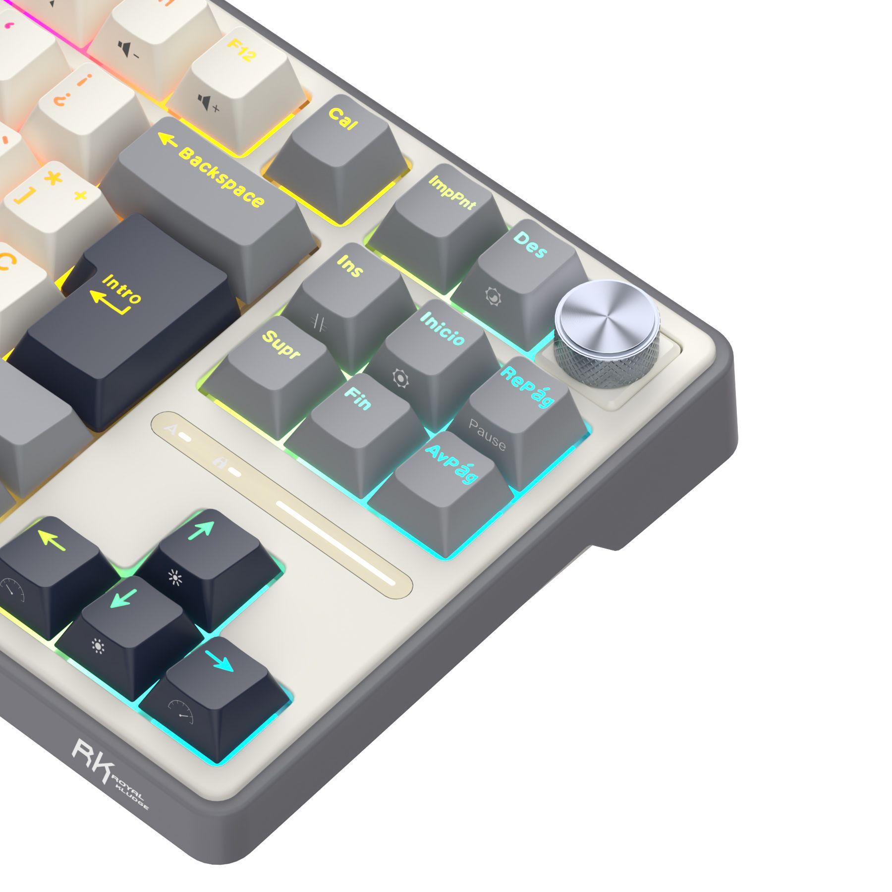 Teclado Mecánico Español RK R87Pro 80% TKL - Royal Kludge-2