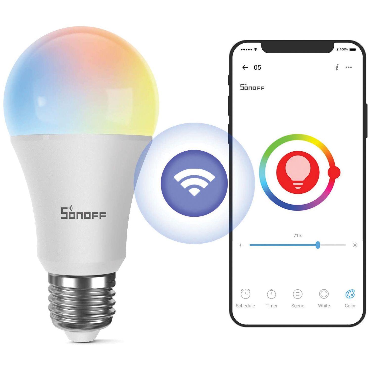 Ampolleta WiFi LED RGB Sonoff-2