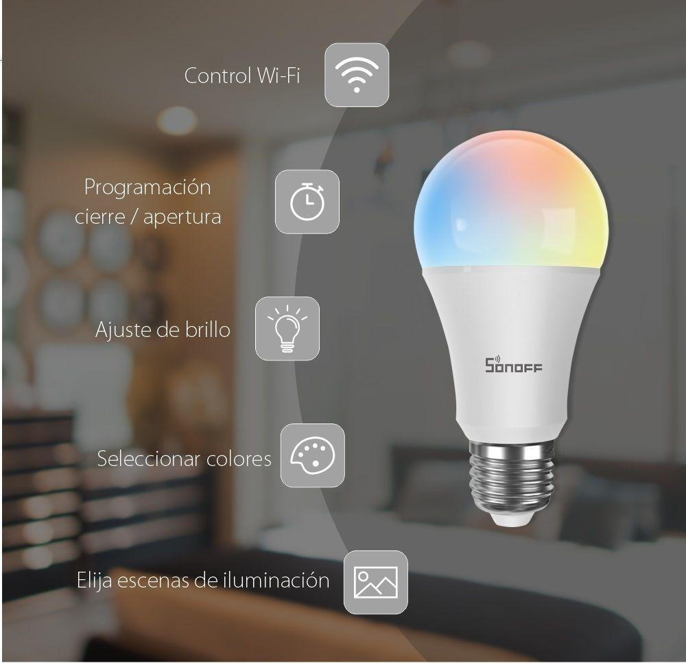 Ampolleta WiFi LED RGB Sonoff-3