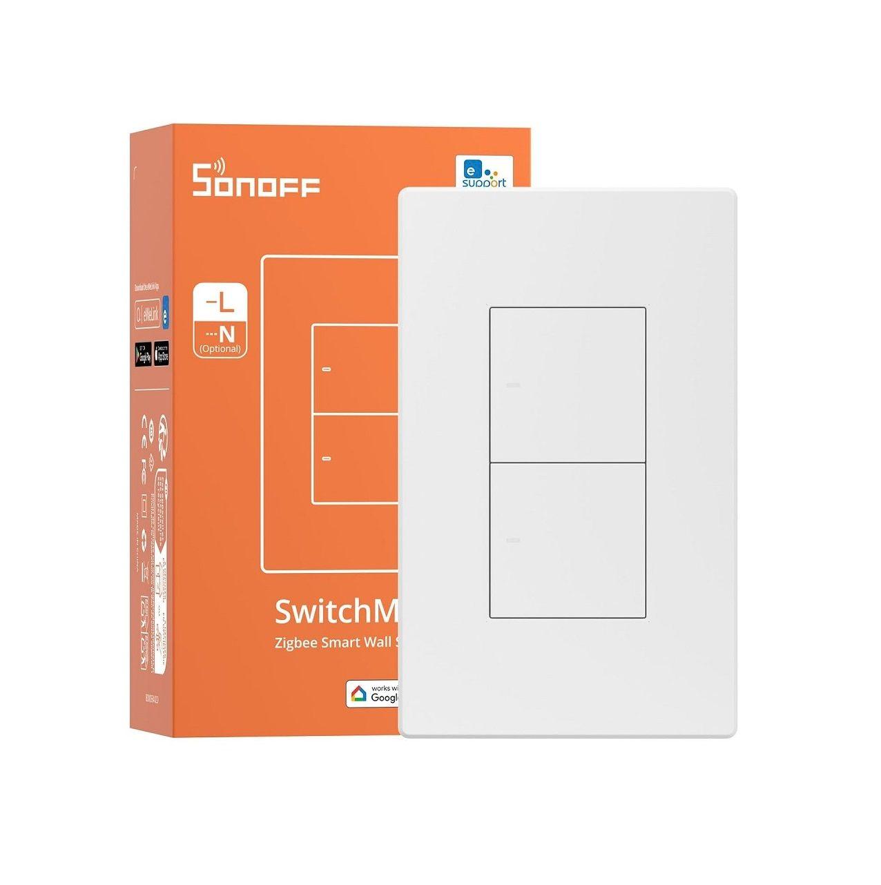 Interruptor Inteligente Sin Neutro Sonoff Switchman ZBM5-2C-2