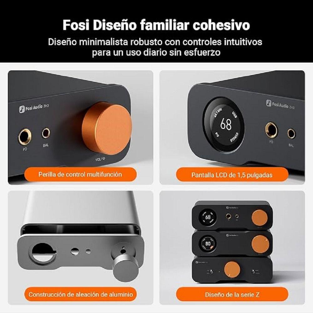 Amplificador de Audio DAC/Preamplificador – Fosi Audio ZH3-2
