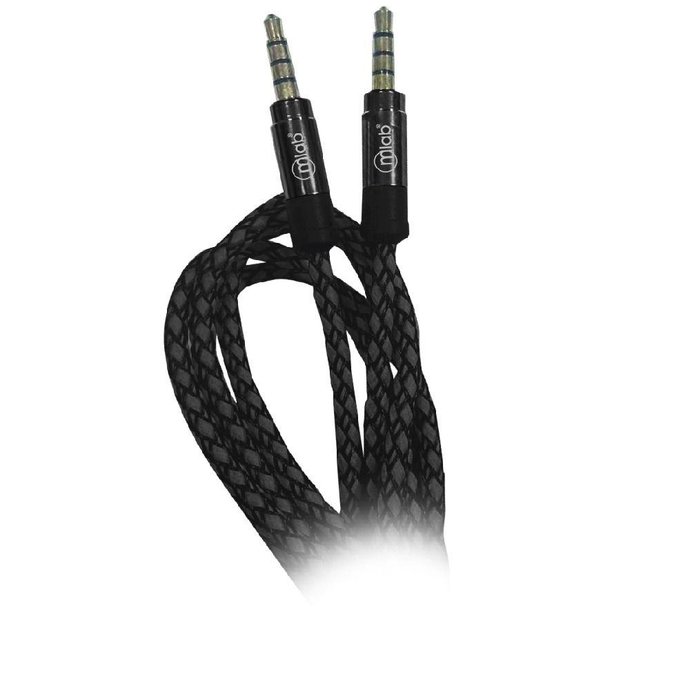Cable Auxiliar Plug 3.5mm 1mt Negro - Mlab-2
