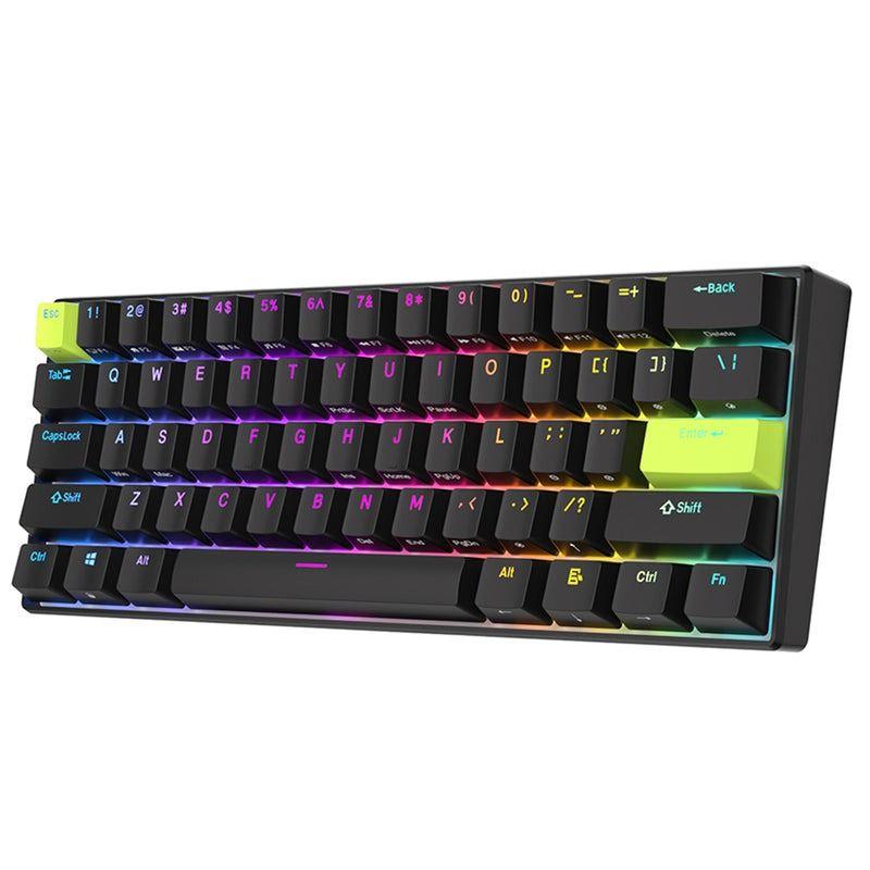 Teclado Magnético Gamer 60% Royal Kludge C61 HE Hall Effect-0