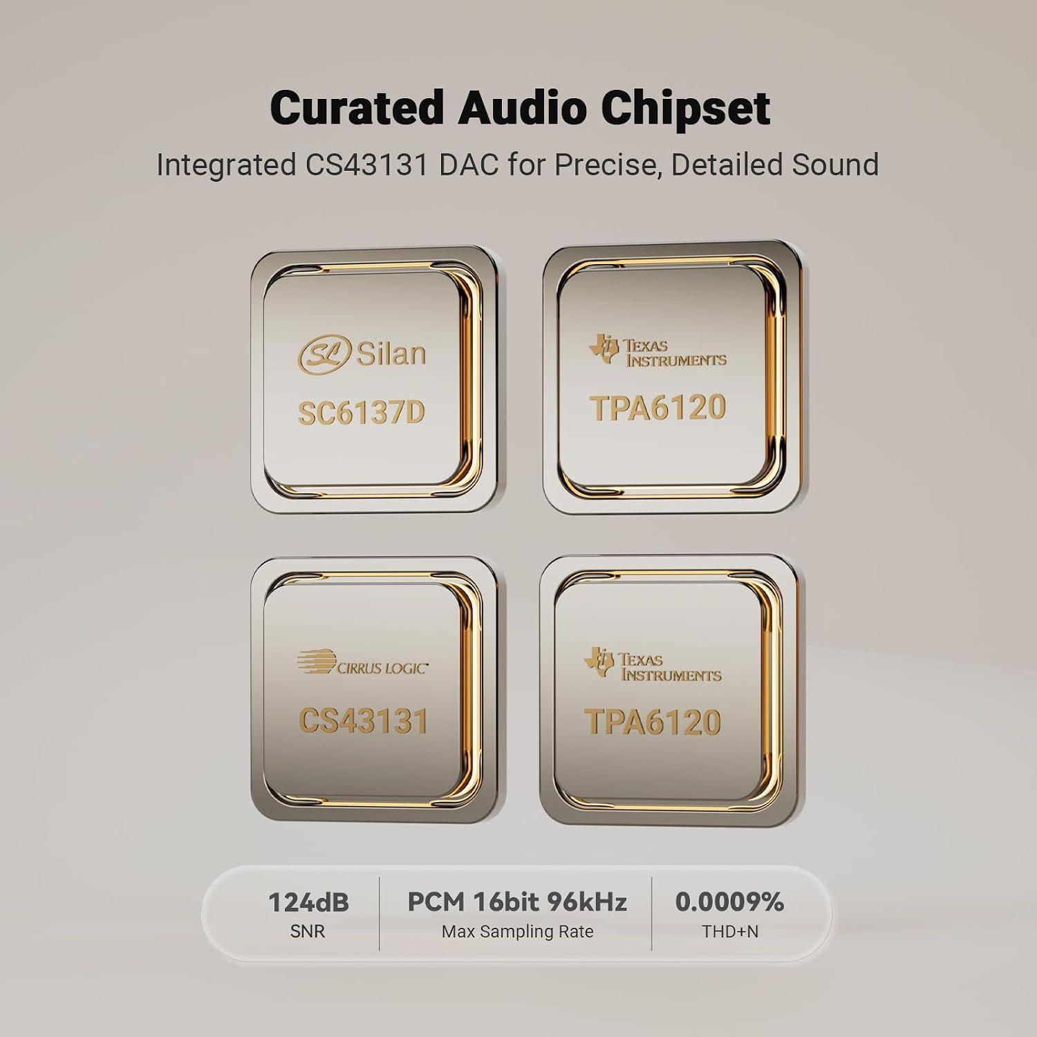 Reproductor CD HiFi Fosi Audio Merak DAC 3,5mm USB Óptico -5