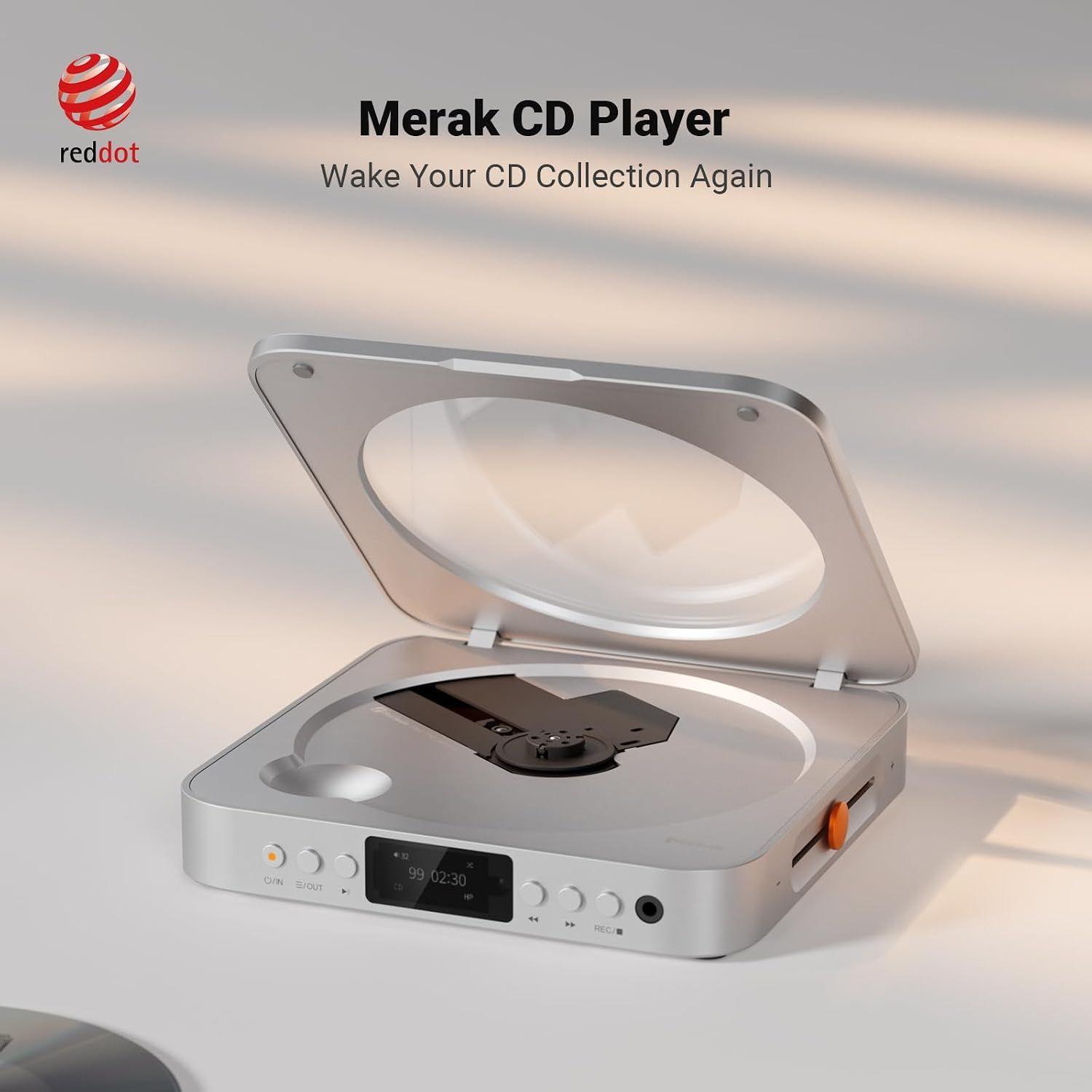 Reproductor CD HiFi Fosi Audio Merak DAC 3,5mm USB Óptico -6