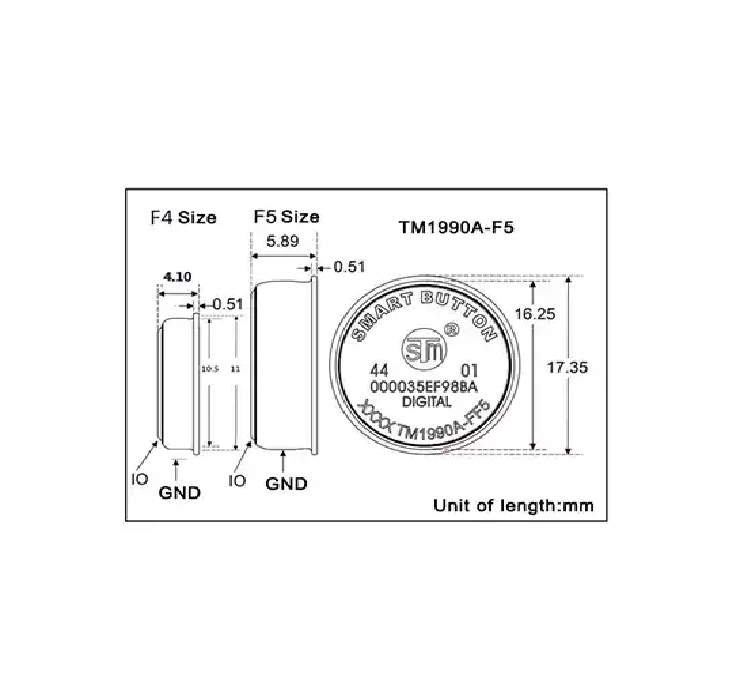 Boton De Identificación TM1990 tipo ibutton-2