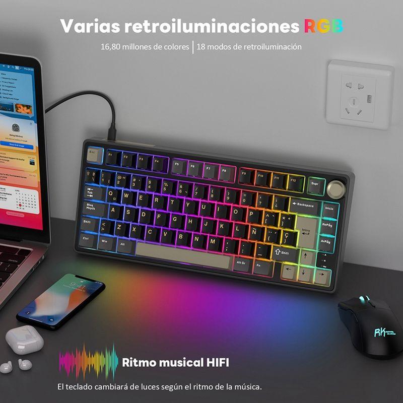Teclado Mecánico RK R75 Phantom 75% Español - Royal Kludge-4