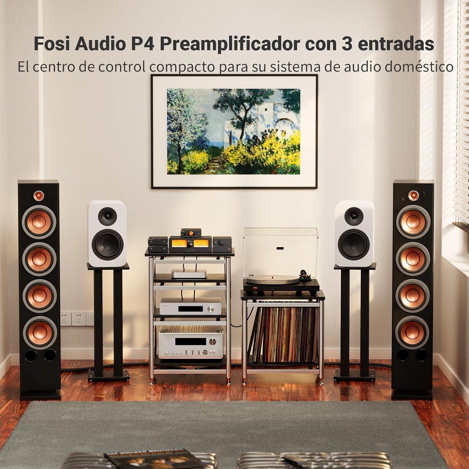 Preamplificador de Sonido Fosi Audio P4 Mini RCA y Sub Out-2