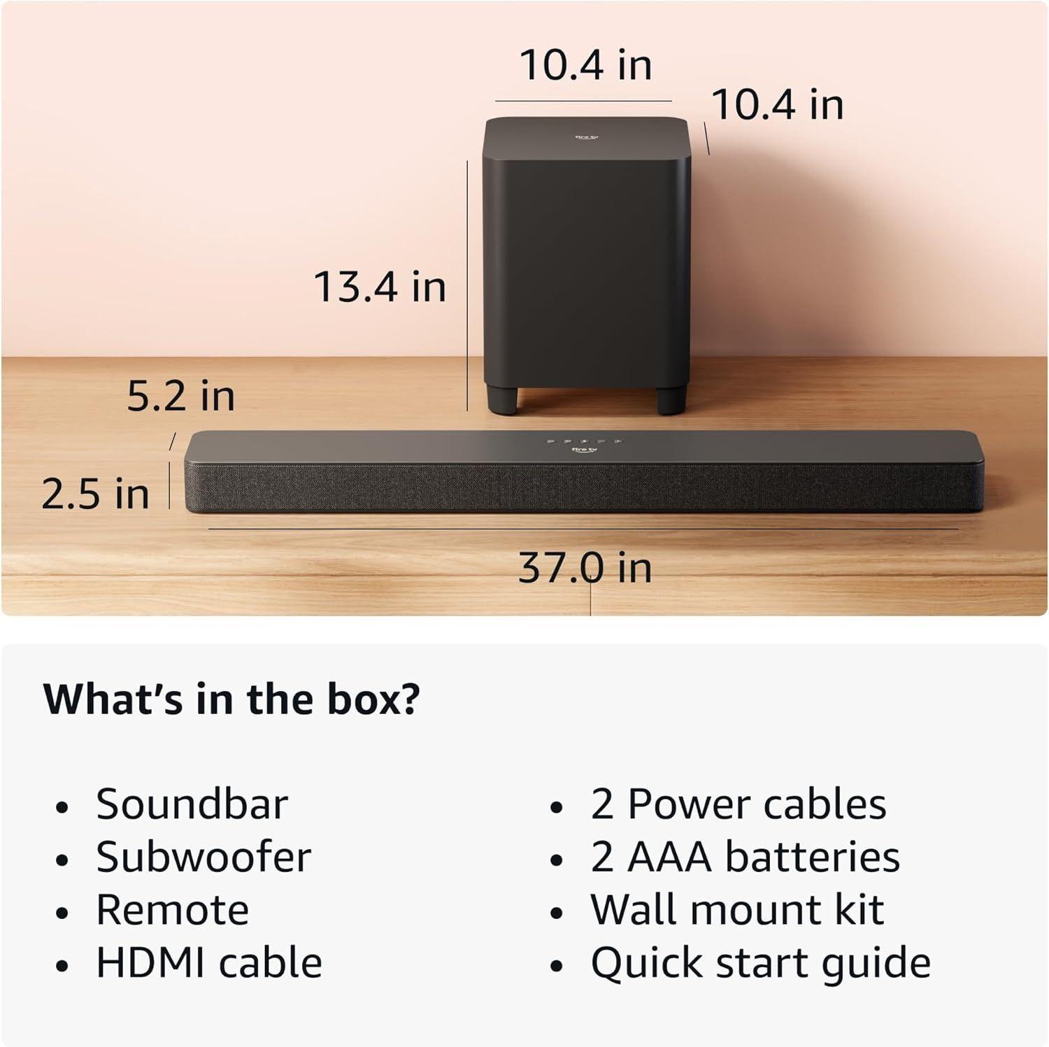 Soundbar Amazon Fire TV Plus con Subwoofer-6