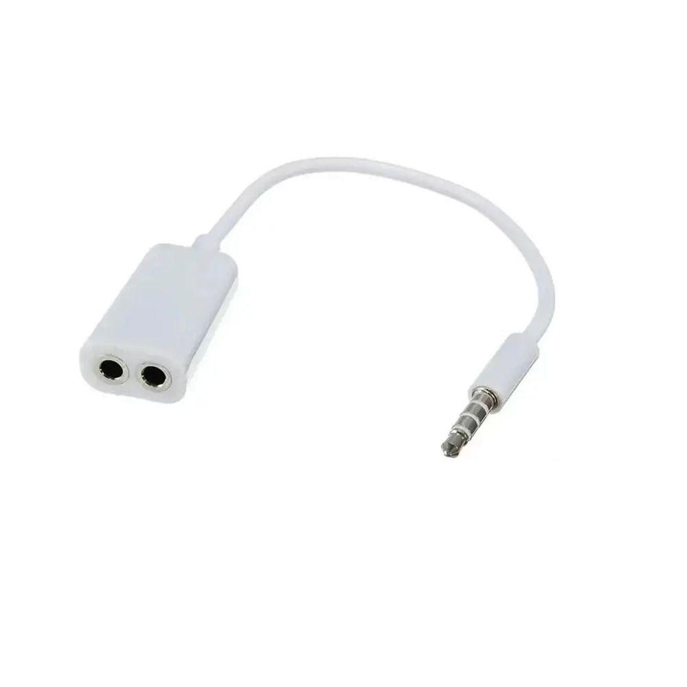 Cable Divisor de audio 3.5mm (1 conector macho a 2 hembra)-0