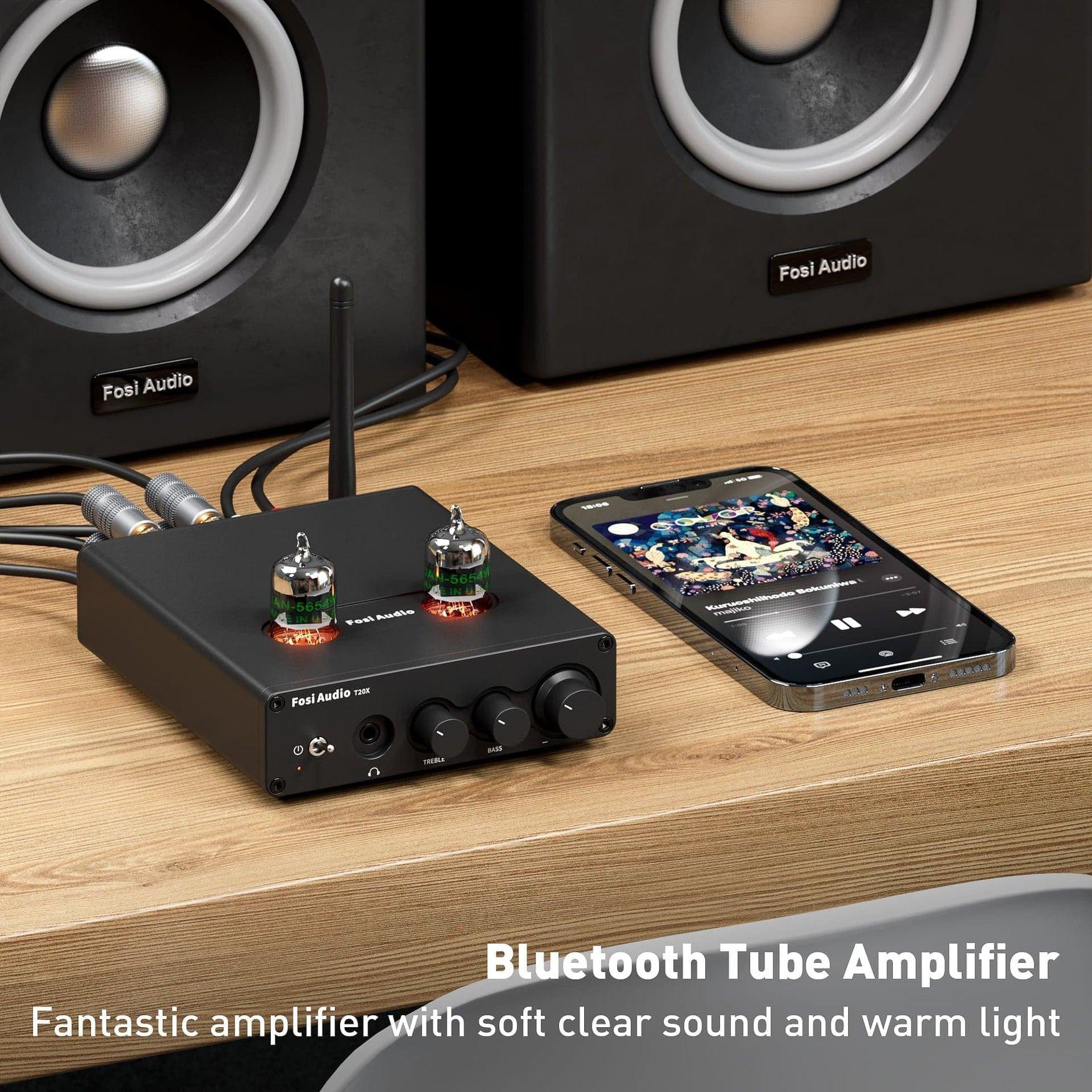 Amplificador a Tubo Bluetooth - Fosi Audio T20X-2