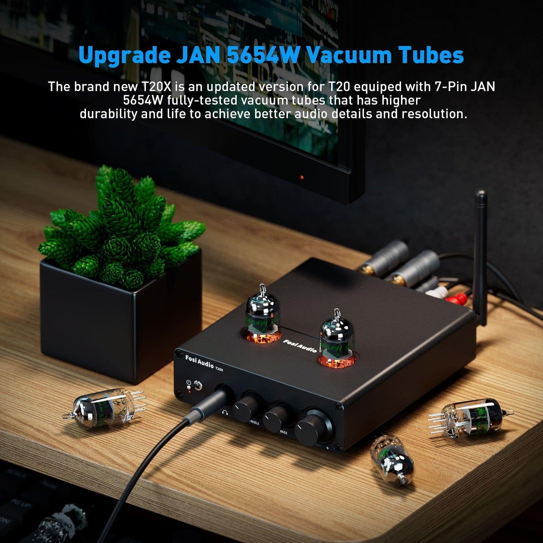 Amplificador a Tubo Bluetooth - Fosi Audio T20X-4