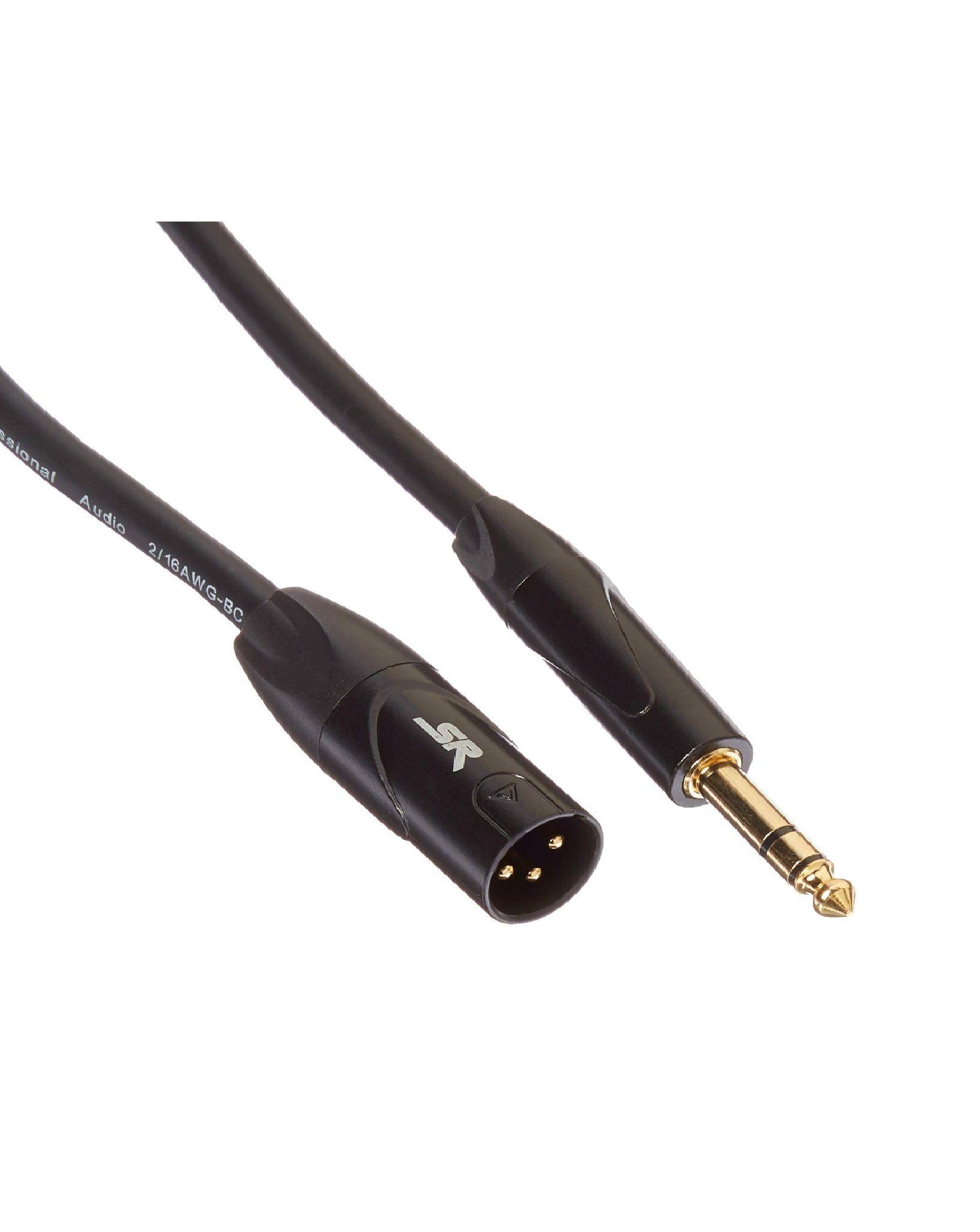 Cable XLR macho a 1/4" 6ft (1.82m)-1