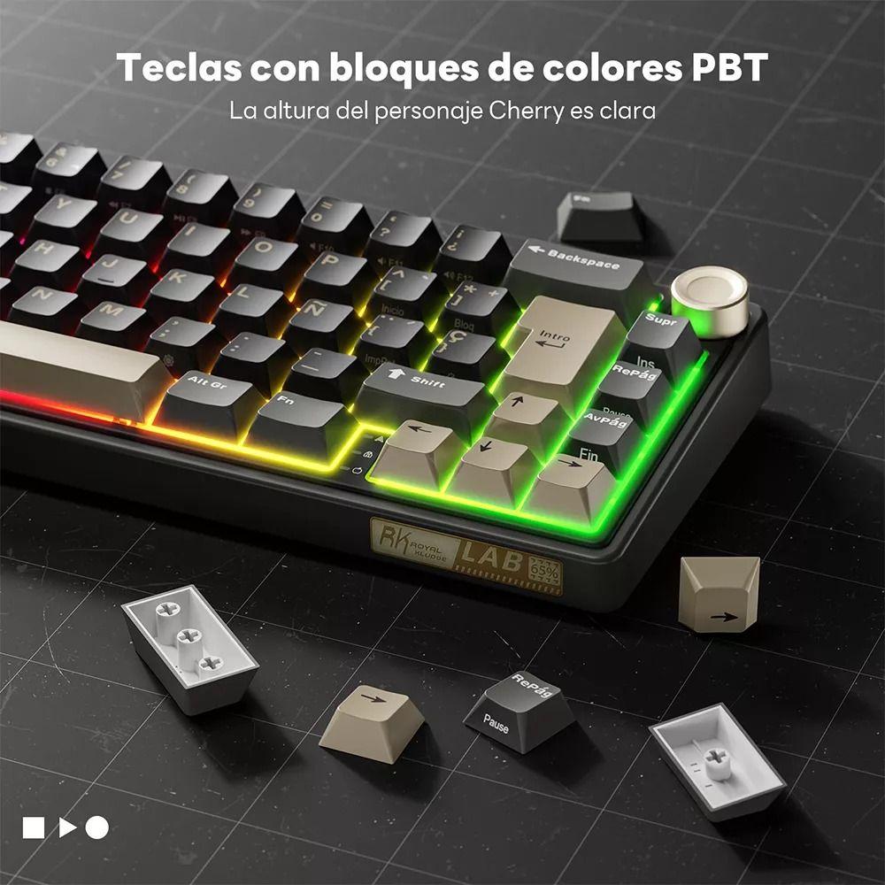 Teclado Mecánico RK R65 Phantom Chartreuse Switch Español-3
