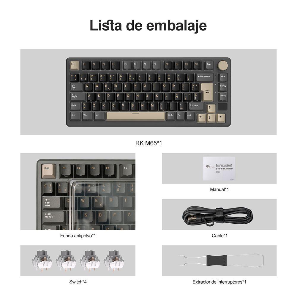 Teclado Mecánico Inalámbrico RKM75 Phantom 75% Español-6