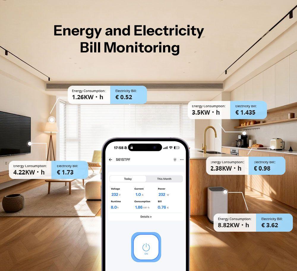 Enchufe WiFi Sonoff S61 con Medición de Energía con Matter-3