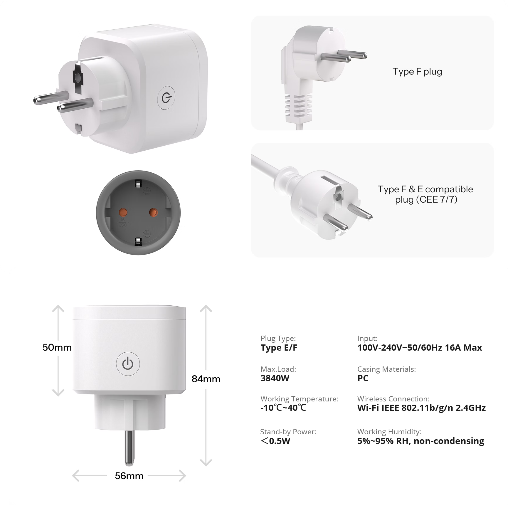 Enchufe WiFi Sonoff S61 con Medición de Energía con Matter-5