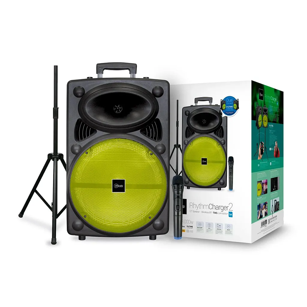 Parlante Bluetooth con Micrófono y Soporte Rhythm Charger 2 -0