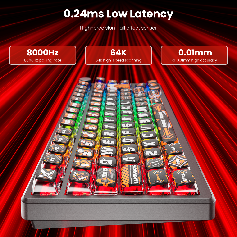 Teclado Magnético Gamer 75% RK RKM75 HE - Royal Kludge-5