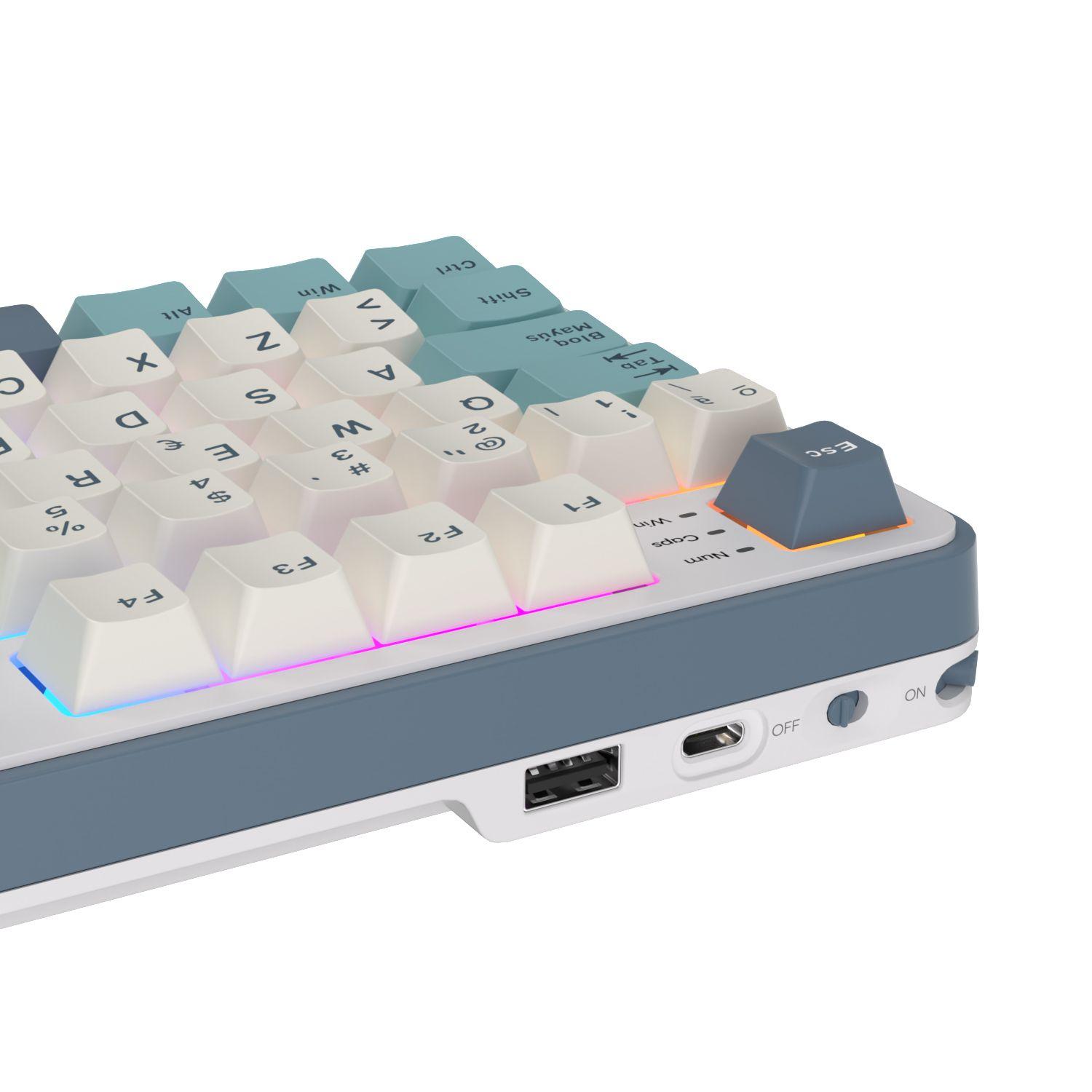 Teclado Mecánico Inalámbrico RKS98 Light Cloud Español 96%-3