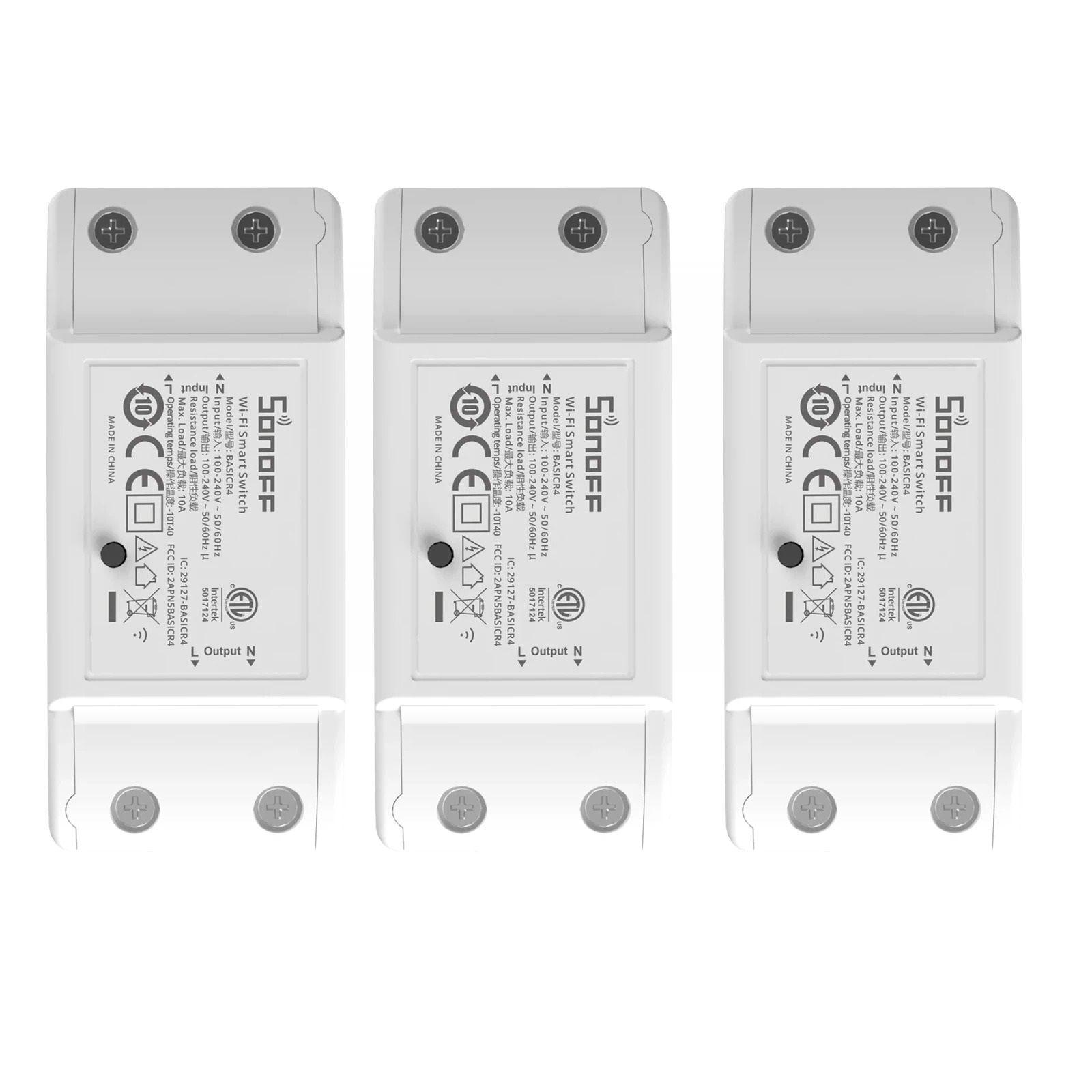 Pack de 3 Interruptores WiFi Sonoff Basic R4-0