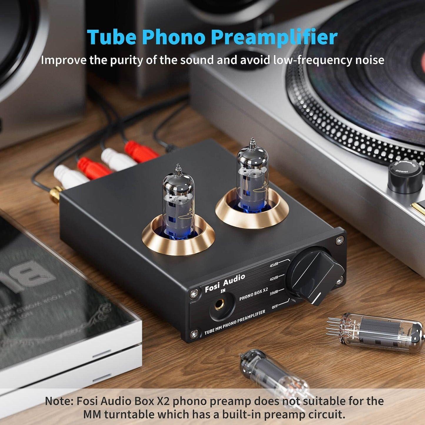 Preamplificador A Tubo HiFi Tornamesas - Fosi Audio Box X2-3
