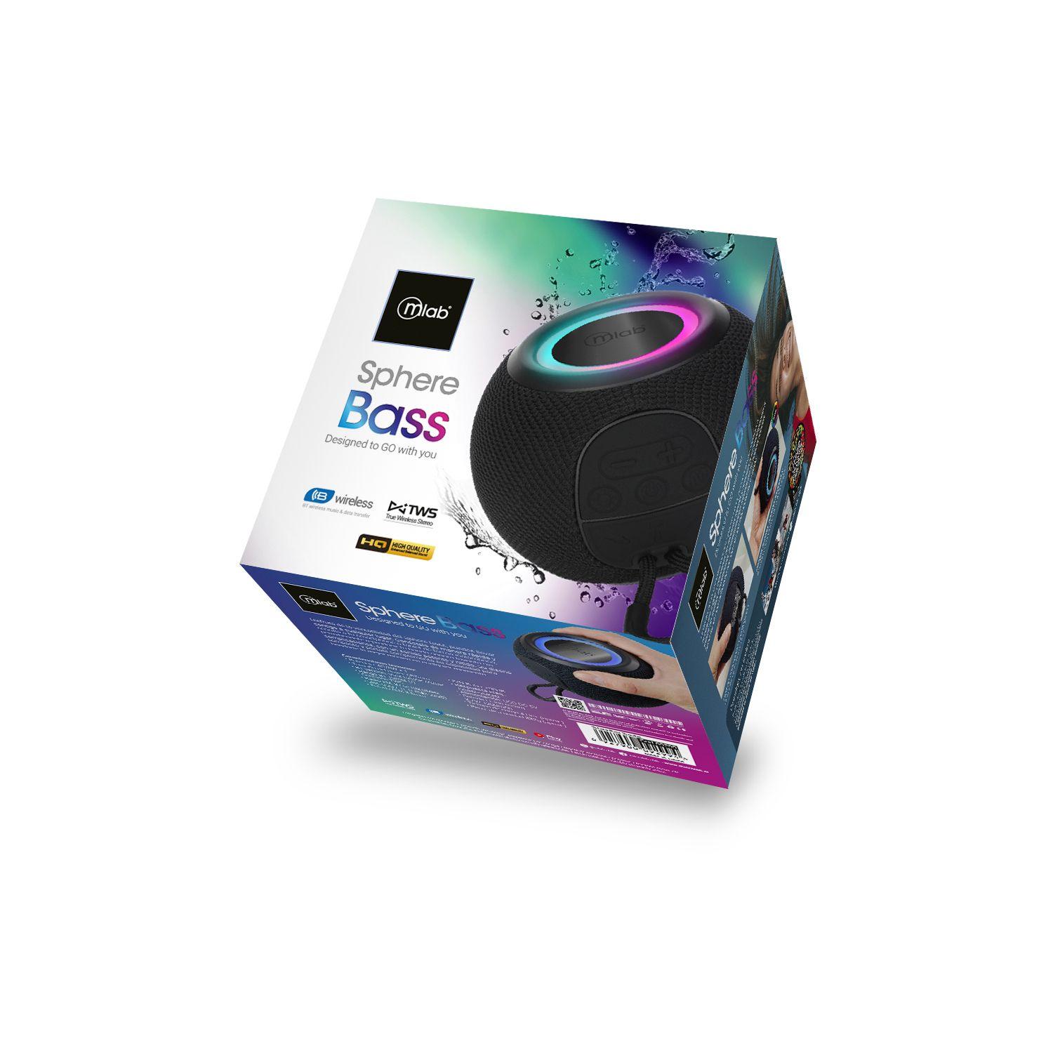 Parlante Mlab Sphere Bass Tws Bluetooth Fm Usb Tf -1