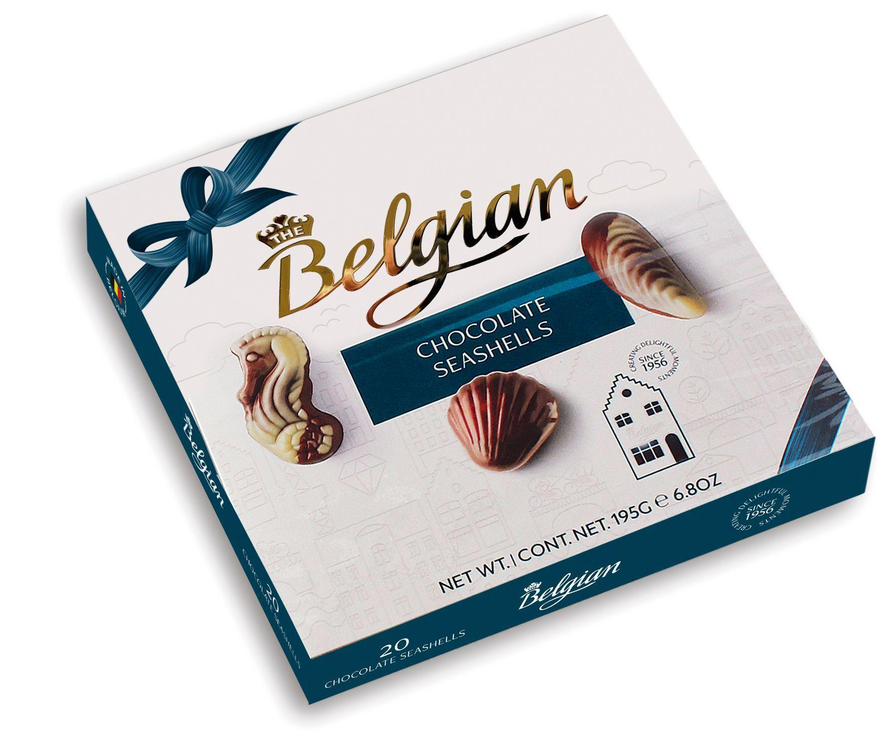 Pack 2 Chocolate Belgian Seashells 195g-0
