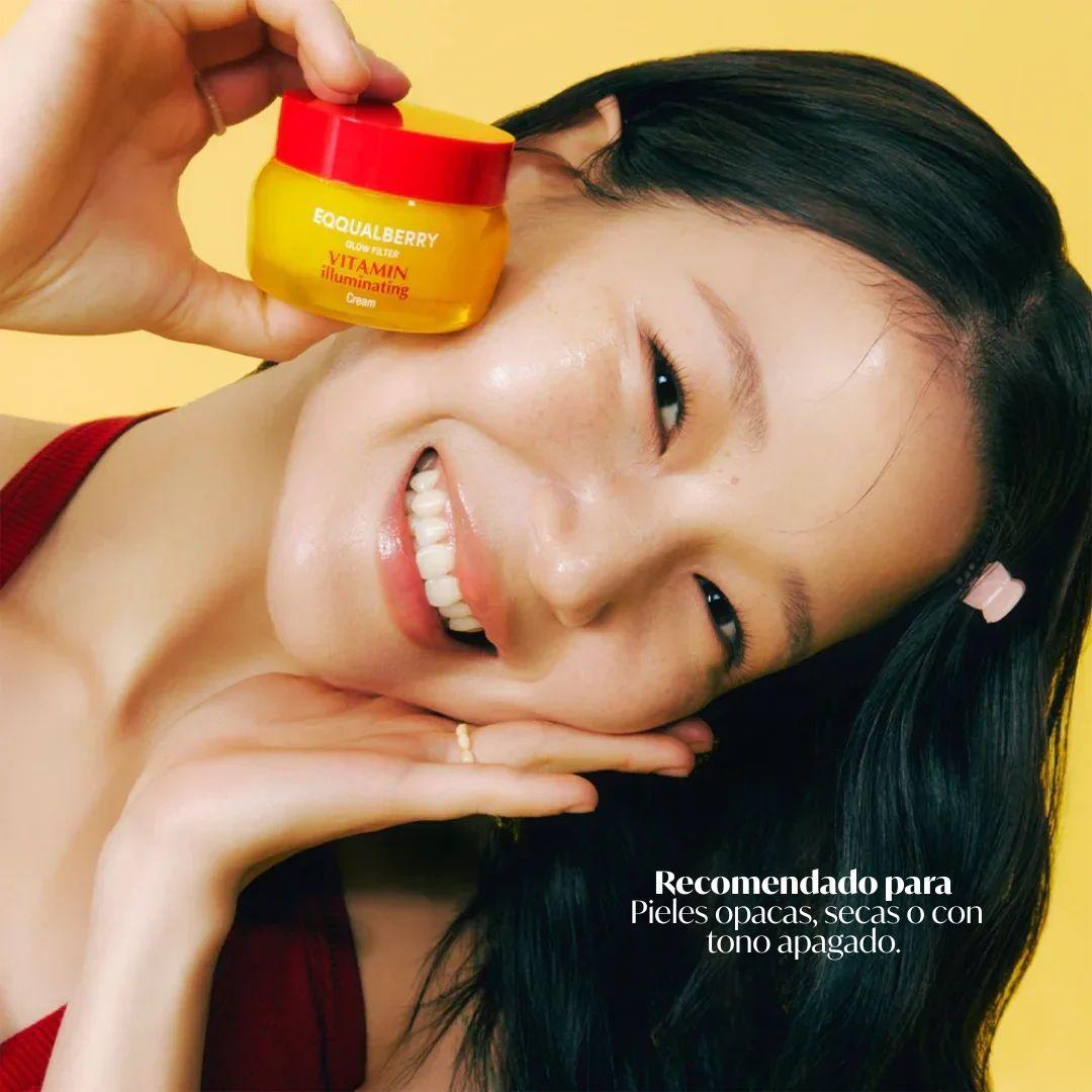 EQQUALBERRY crema iluminadora con vitaminas hidratante 50ml-5