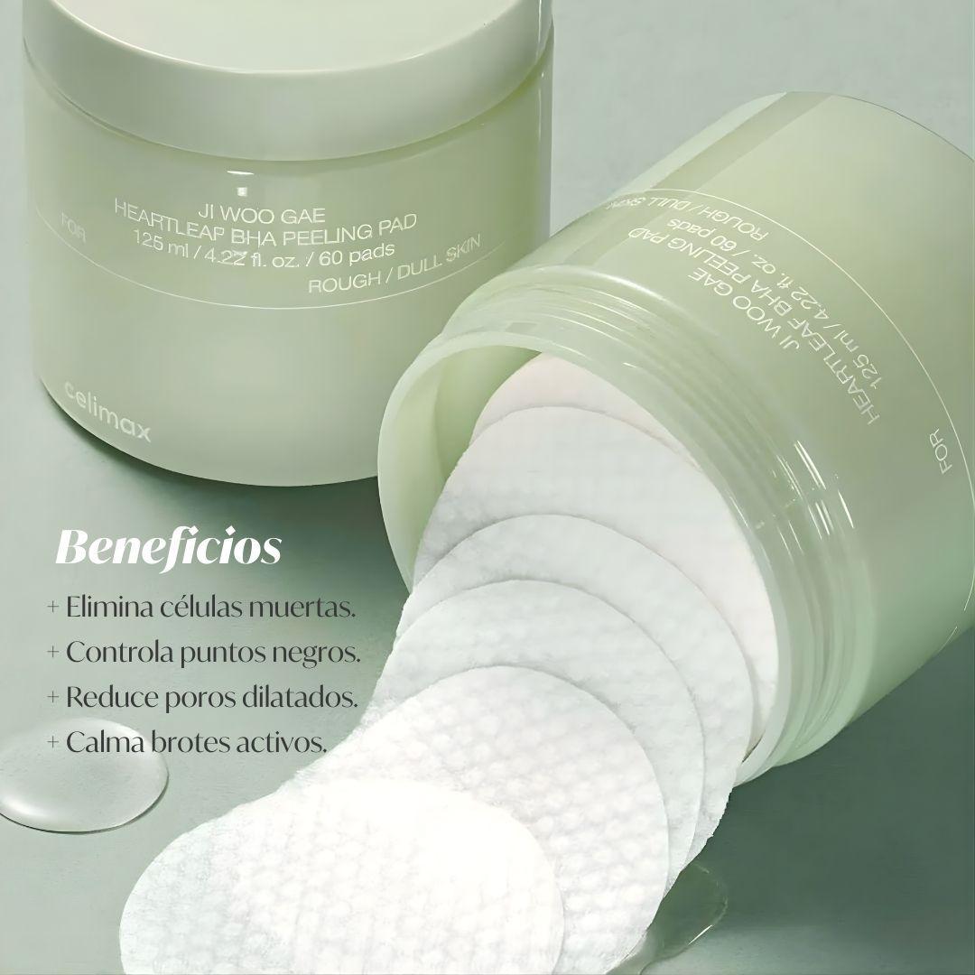 Celimax parches exfoliantes suaves de heartleaf con cido BHA 60unidades-3