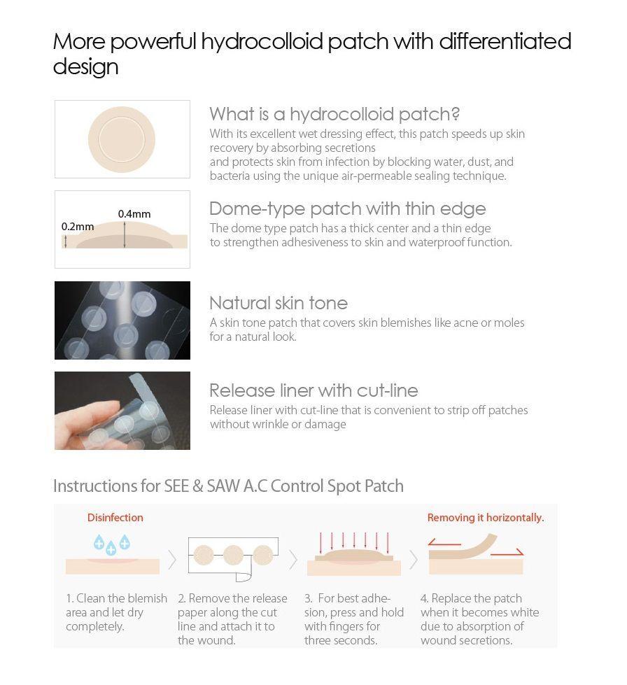 The Saem Parches See Saw A C Control Clear Spot Patch-2