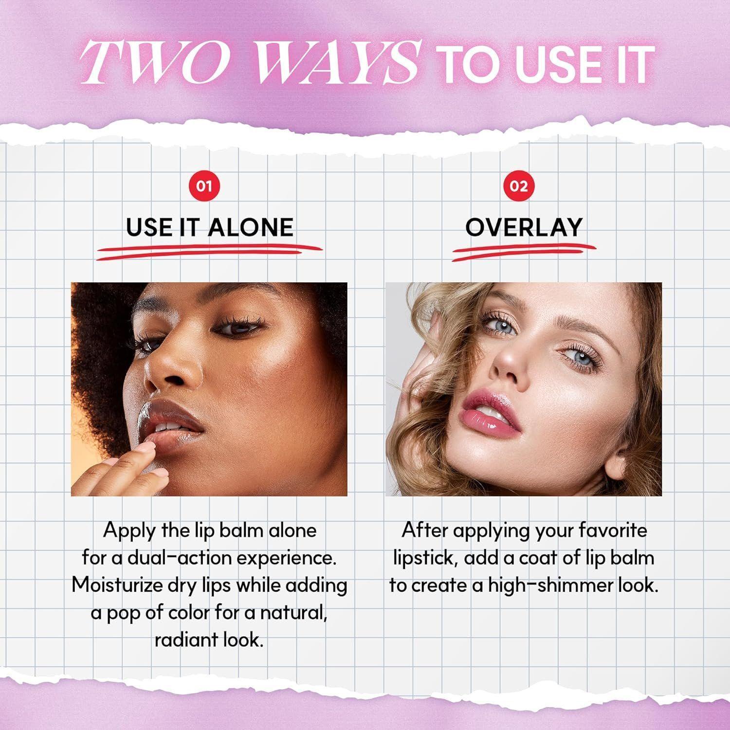 Glowing Color Lip Balm Summer Fig-5