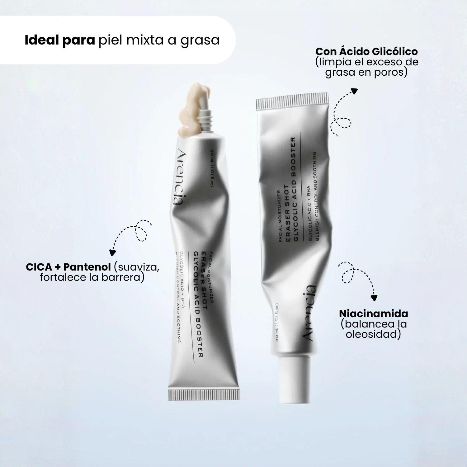 Tratamiento concentrado de Acido glic lico para poros y oleosidad marca ARENCIA 30ml-3