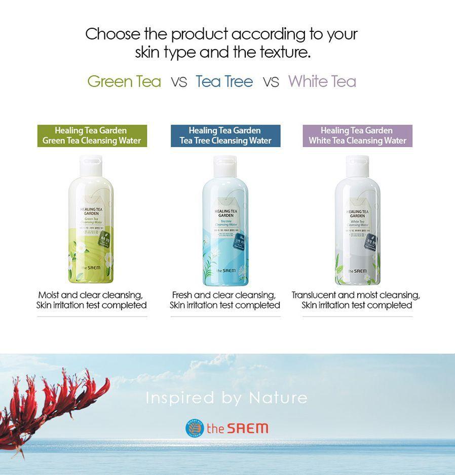 The Saem Agua Limpiadora Tea Tree 300mL Vegana Sin Parabenos Grasa-5