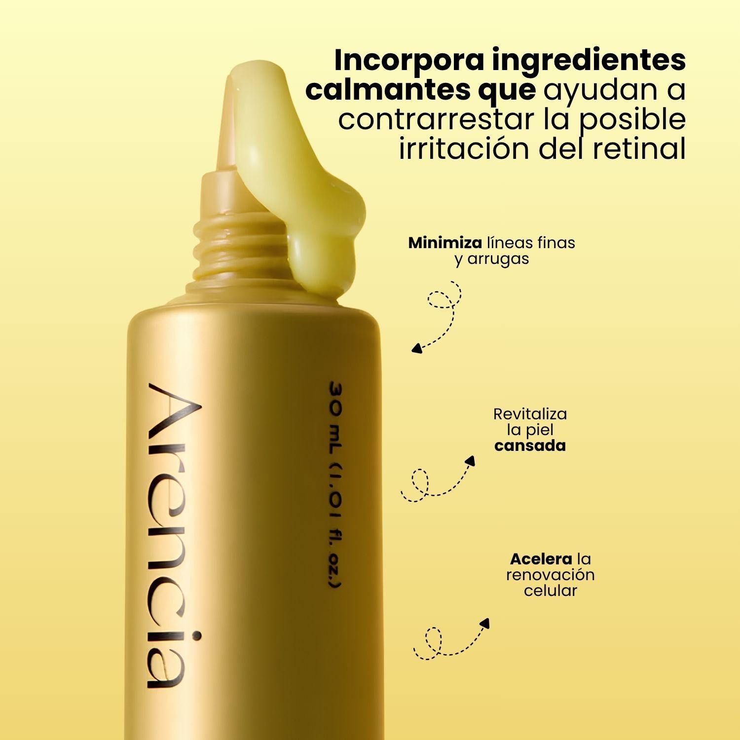 Tratamiento concentrado antiedad de Retinal marca ARENCIA 30ml-2