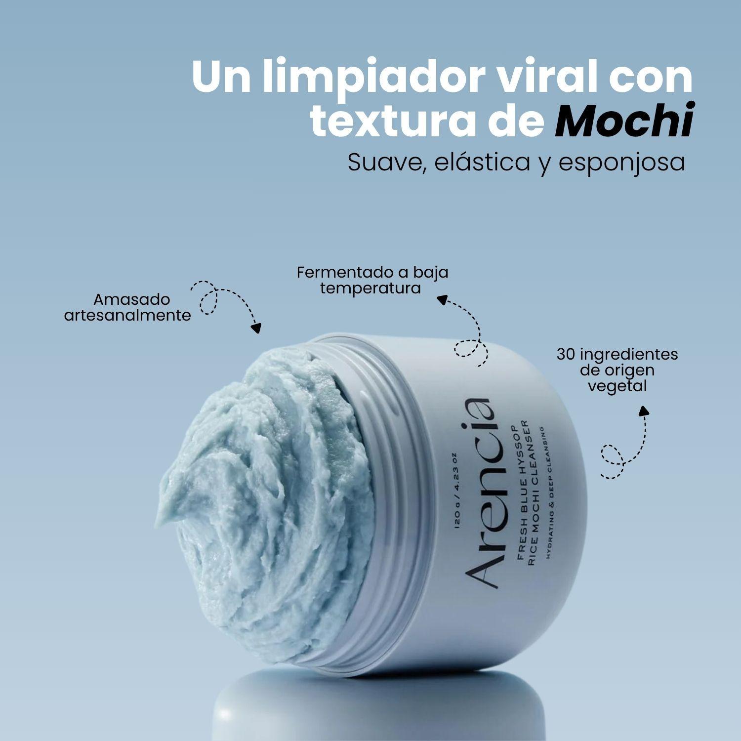Limpiador textura Mochi de Arcilla Coreano marca ARENCIA 120g-2