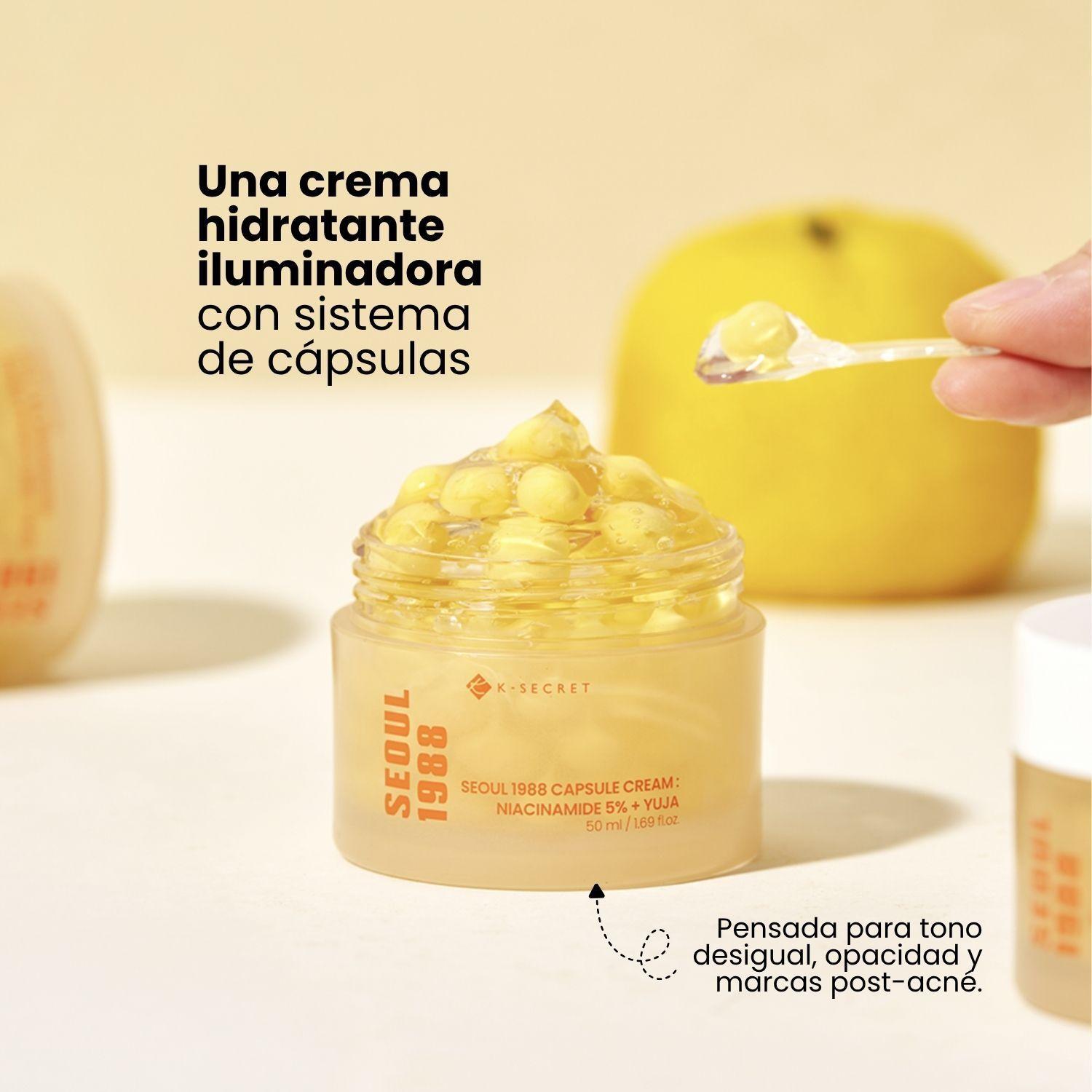 Crema de C psula Iluminadora con Agua de Espino Amarillo K Niacinamida 5 Yuja KSECRET 50ml-1