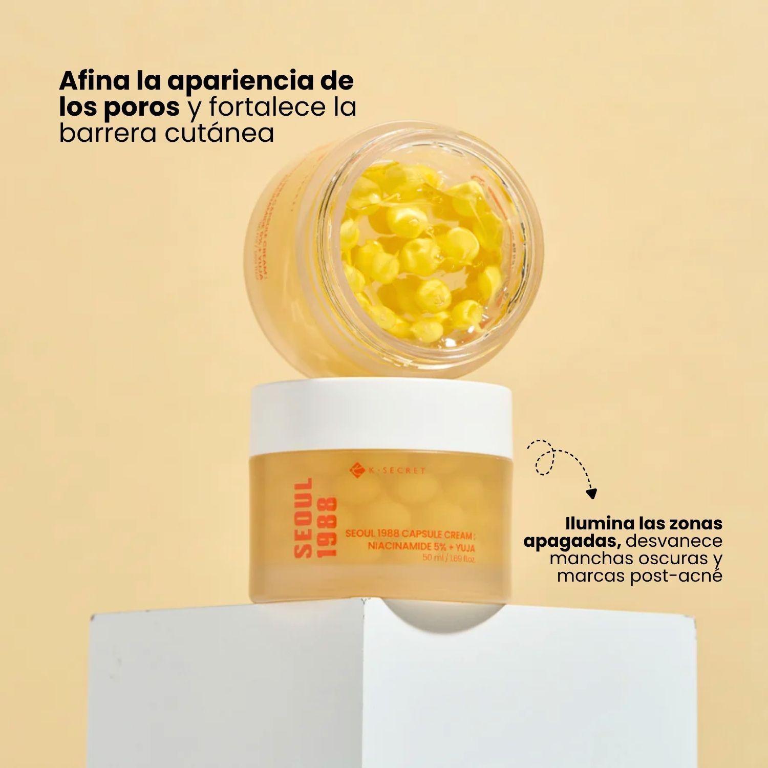 Crema de C psula Iluminadora con Agua de Espino Amarillo K Niacinamida 5 Yuja KSECRET 50ml-2