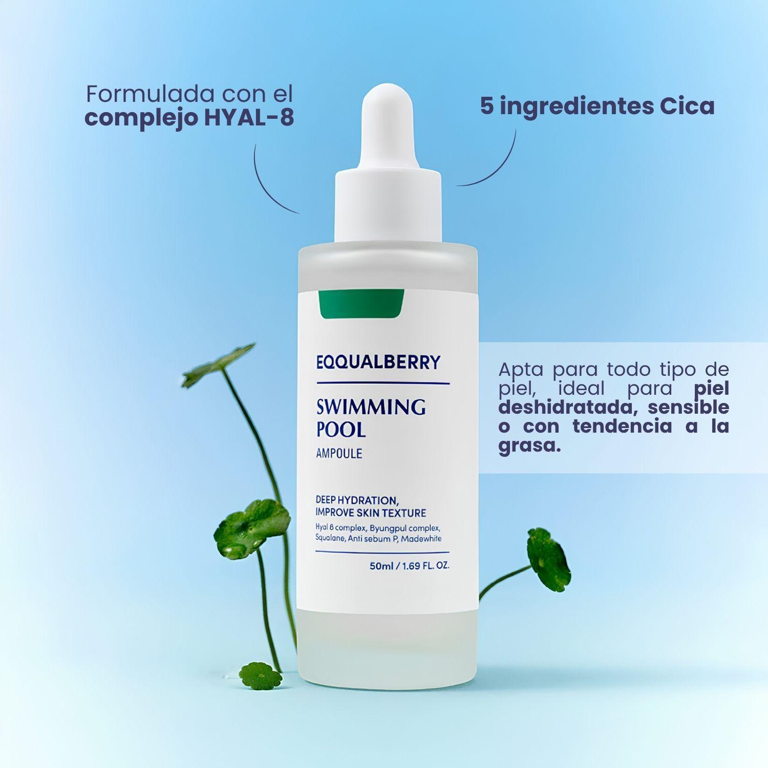 Serum Hidratante Coreano de cido hialur nico EQQUALBERRY 50ml-3