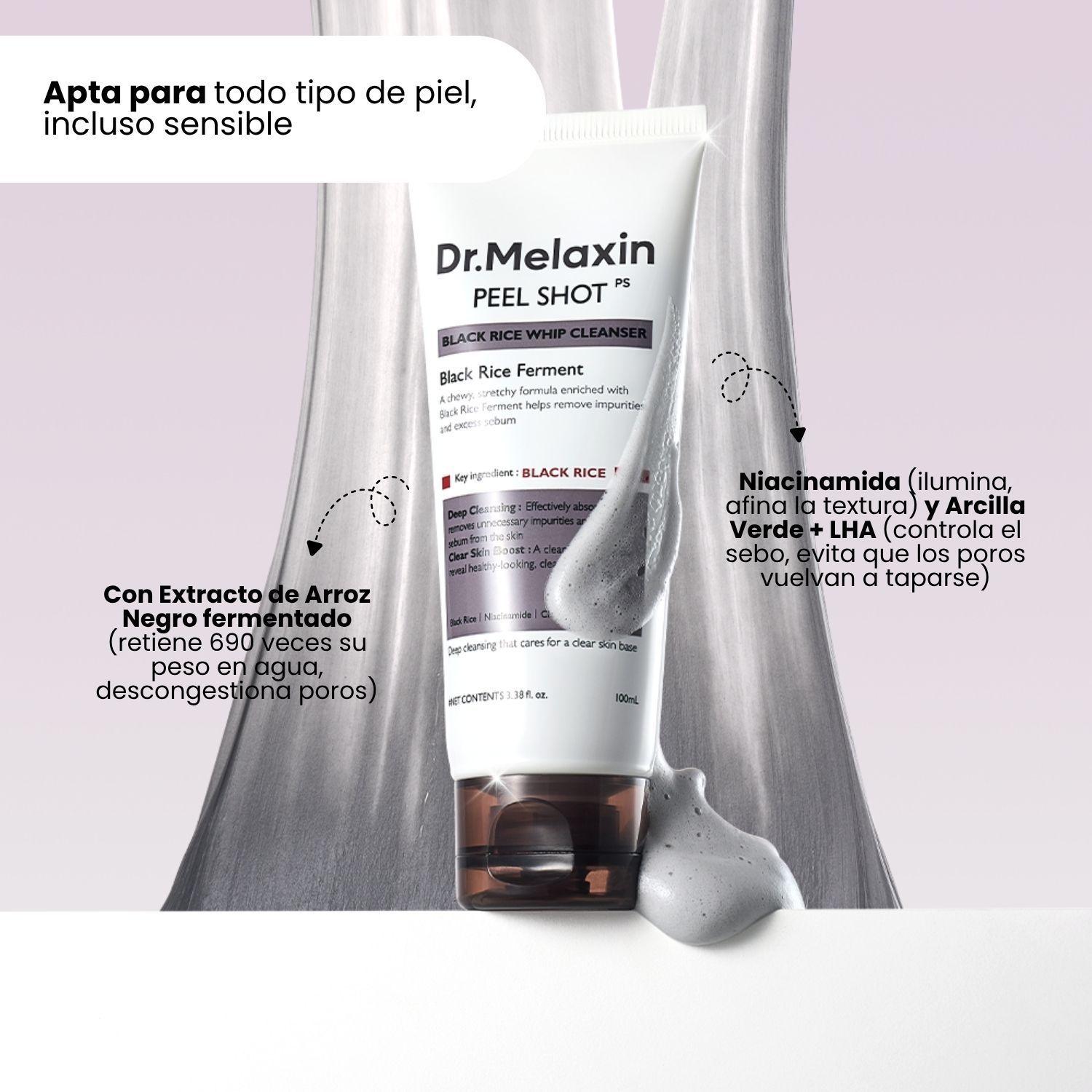 Limpiador Espuma para Poros con Carb n Triple Arcilla y LHA Dr Melaxin 100ml-3