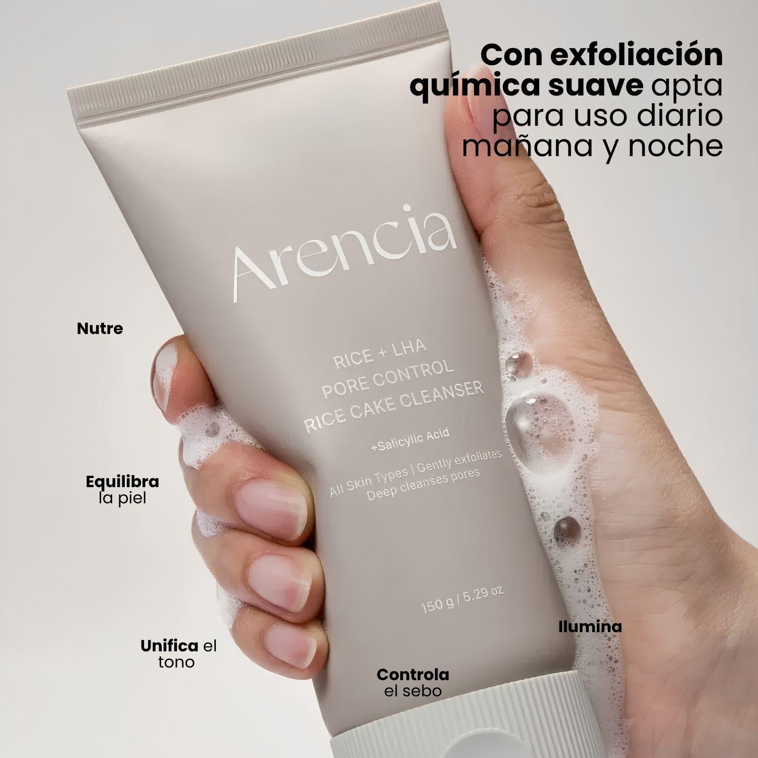 Espuma limpiadora de Arroz para el control de poros con LHA 150g-3